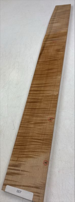 Fretboard Curly Maple "Caramel", 740x84/68x9mm Unique Piece #007